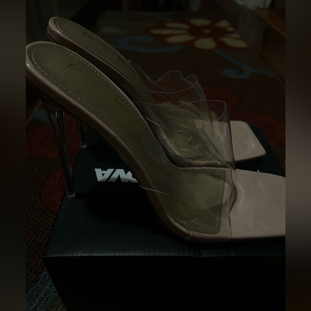 Fashion nova clear heels